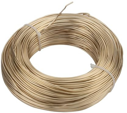 VONCYKI 1 mm - 3 mm, 15 Farben, Edelstahl, Aluminium, Basteldraht, flexibel, künstlerische Perlenschnur, Schnur für Schmuckherstellung, Zubehör (Roségold, 1,2 mm, 10 m)