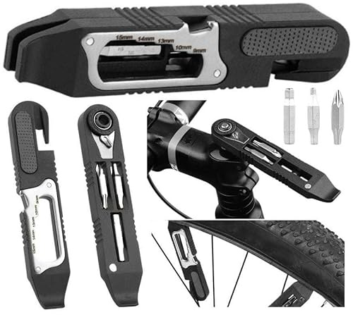 Herramientas bicicleta, MTB/RUTA, multiherramienta bicicleta, kit herramientas bicicleta, tronchacadenas bicicleta, accesorios bicicleta montaña, llave de trinquete