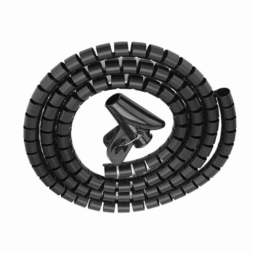 Avvolgicavo a Spirale, Avvolgicavo Protettore per Tubo Idraulico 1 Tubo Avvolto a Spirale, Bianco, Argento Con una varietà di Dimensioni tra Cui Scegliere (1,5 M o 3,0 M in