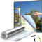 Laputaqua Film Miroir pour fenetr 40 x 200cm Anti UV Anti Regard avec Kit de Pose Film occultant Fenêtre Bon Effet Miroir Protection de la Vie privée pour Maison Bureau Magasin (Argenté, 40X400(cm))