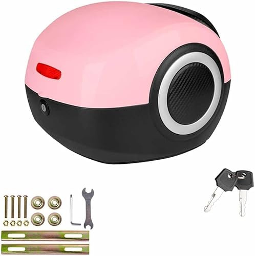 Toppfodral Motorcykel, 20l Toppfodral För Skoter, Cykelbox För Bagagehylla, Motorcykelfodral Med Säkerhetslås, Robust Hållbart, Pink