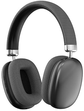 jaslnisy Casque sans Fil sur l'oreille Bluetooth réglable 42 Heures de Temps d'écoute Contrôle du Volume, Qui s'adapte aux écouteurs pour Jeu/Course/Sport pour iPhone/Android /
