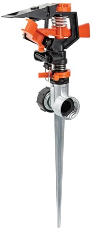 Black + Decker® Impulse Sprinkler – Up to 5,027 Sq. Ft. Coverage, Adjustable Spray, Secure Spike Base BXWNBB57395