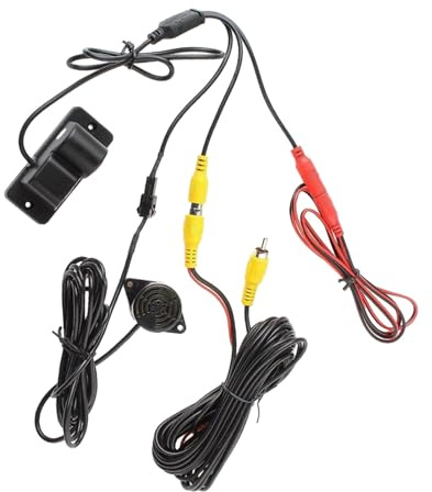 Rear View Camera Parking Assistant 2 In 1 Sound Alarm Car Parking Cam Kit Car Reverse Backup Video Parking Sensor Radar System 170°