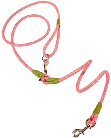 Joggingleine Hunde Hände frei Hundegürtel Walking Dogs Kette Multifunktions Slung Schulter Hunde Gürtel Haustier Zubehör(Pink)