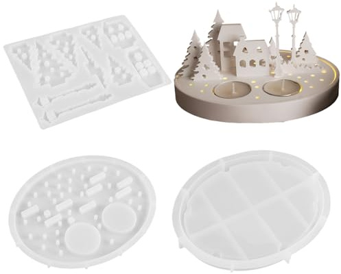 Candle Holder Moulds - Reusable Silicone Tea Candle Holder Mould, Moulding Mould, Flexible, Durable | Moulds for Table Ornaments, Perfect for Beginners, Wedding Birthday