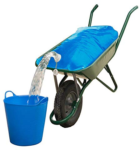 H2O Bag Wassersack für Schubkarre 80 Liter, Wasserbeutel, Wasserbehälter Neu Blau (5)