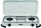 ELMA Fornello a gas con 2 fuochi compatibile con gas butano e propano I Fornello da campeggio I Include istruzioni di montaggio I 58x25x5,4 cm