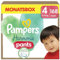 Pampers Harmonie Pants Größe 4, 168 Windeln, 9kg-15kg, sanfter Hautschutz und 360° Komfort-Fit