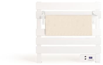CREATE / Warm Towel Mini/Scaldasalviette Elettrico da Pavimento o da Parete Bianco con mensola / 52,3x8x55,8cm / Basso consumo, programmabile, asciuga Asciugamani, Silenzioso, Ultra Sottile, 150 W