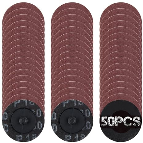 SPEEDWOX 50Pcs 2 180 Grit Quick Change Sanding Discs Aluminum Oxide Coated