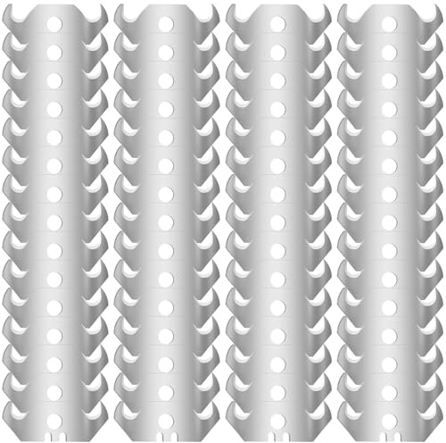 60 stycken krokblad för mattknivar, trapetskrokblad 49 x 32 x 19 mm, 0,6 bladtjocklek med perforering krokblad för mattkniv, förpackningar, golvbeläggningar, plast, ersättningsblad