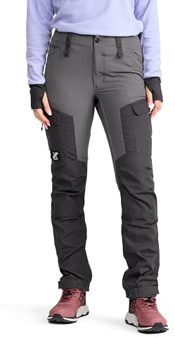 RevolutionRace Dam GP Pants, Slitstarka Friluftsbyxor för alla Utomhusaktiviteter, Grey, L