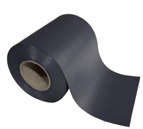 Hanjet PE 2,0 Premium Sichtschutz (Kein PVC) – Anthrazit Sichtschutzstreifen 70m x 19cm, Doppelstabmatten, Windschutz, Zaunfolie (300g/m²) für Gartenzaun, Balkon, Wohnhaus mit 50 Clips