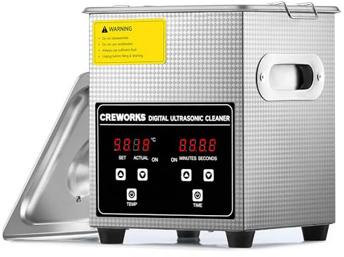 Ultrasonic Cleaner, Digital Ultrasonic Cleaning Machine with Gentle Modes, Heater for Professional Cleaning of Auto Parts