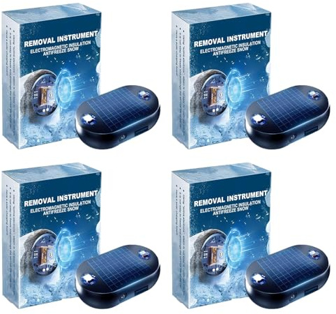 Lot De 4 Degivrage De Pare-brise électromagnétique, Dégivreur électromagnétique De Voiture, Outil De Déneigement Antigel à Interférence Micro-Ondes, Solution Efficace De Dégivrage Et D'antigel (4 PCS)