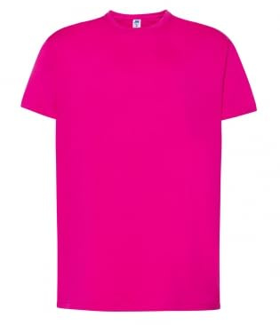Maglietta T-Shirt Bimbo Bimba - 100% Cotone - 150 Grammi - JHK MOD. TSRB TSRK 150 (7-8 Anni, Fuxia)