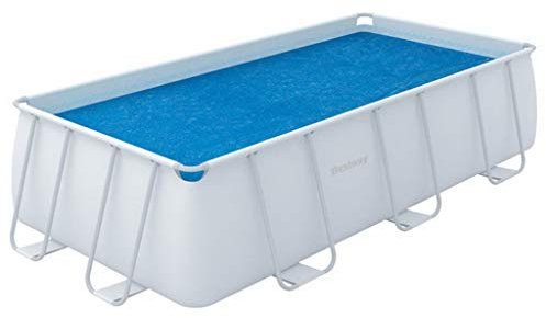 Bestway 58244E Bâche Solaire 457 X 217 cm pour Piscine Hors Sol Rectangulaire Power Steel™ 488 X 244 X 122 cm