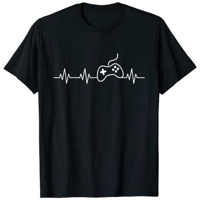 Video Game Controller Heartbeat Life Lustiges Gamer-Geschenk T-Shirt