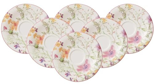Villeroy & Boch 1042171280 Mariefleur Lot de 6 Tasses à thé en Acier Inoxydable