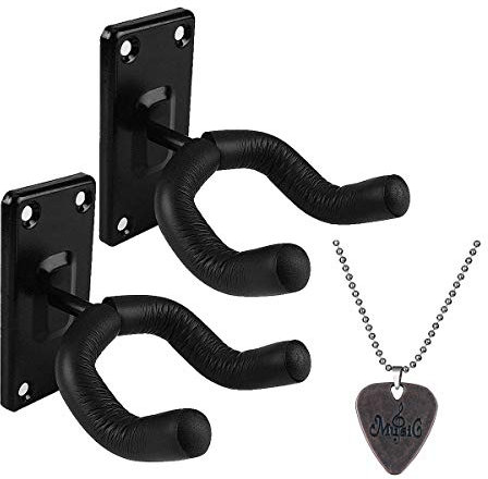 Gitarren-Wandhalterung, Gitarrenhakenständer, Gitarren-Display-Aufhänger, Zubehör für akustischen E-Bass-Ukulelen-Gitarrenhalter Perfekt-Pick-Halskette