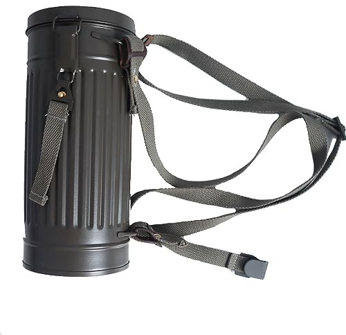 Deutsches Gasmaskenglas Outdoor Werkzeugkasten graviert mit Zweiten Weltkrieg Grün, Grün