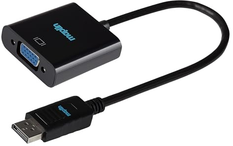 Maplin Adaptador de puerto de conector DisplayPort a VGA hembra, cable de 0,23 m