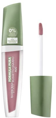 Deborah Milano - Rossetto Liquido Formula Pura Effetto Matte, N.02 Nude Rose, Azione Nutriente ed Emolliente, Dona Labbra Soffici e Volumizzate a Lunga Tenuta, 4.5 gr