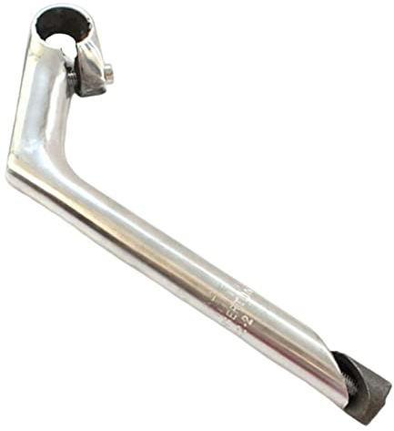 Perfeclan Fahrradvorbau 220mm – 25,4mm Aluminiumlegierung Lenkervorbau, 30° Schwanenhalsform, Ideal für Retro-Bikes, Cruiser & Beach Bikes,Schwarz