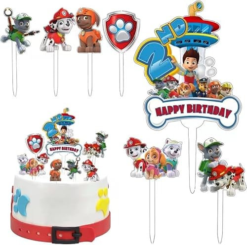 7 Unidades Decoración para Tarta, Decoración para Cumpleaños Infantiles