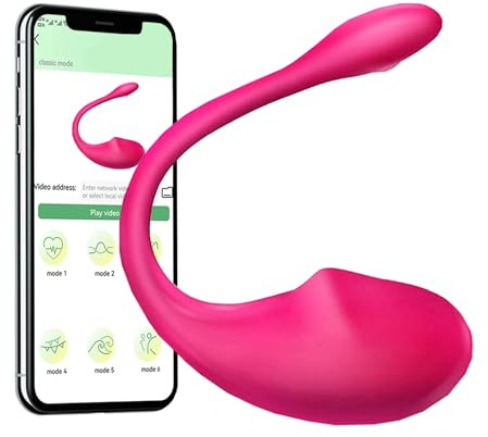 HBTTFR G-Punkt Vibrator Mit Handy Fernsteuerung, Vibratoren Mit App Steuerung,Mini Vibratoren Leise Und Stark, G-Punkt Stimulator Vibrationseier mit 10 Vibrationsmodi