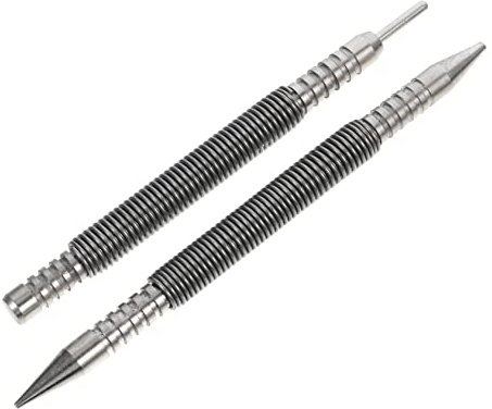 Veemoon 2pièces Poinçons à Ressort Jeu Pour Enfoncer Clous Rapidement Sans Marteau Adaptés Verre Bois Métal Légers Et Robustes