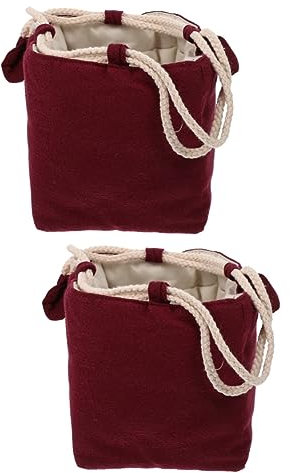IMIKEYA 2pcs Convenient Tea Cup Holder Bag for Travel Compact Tea Set Storage for Home Hotel Dormitory