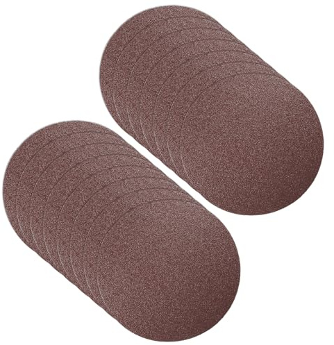 CoCud Hook and Loop Sanding Discs, 8 Inch 200mm Sandpapers 40 Grit Aluminum Oxide Flocking Sandpaper - (Applications: for Wood Metal Drywall), 15 Pieces