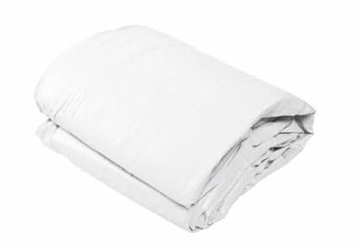 OKU Poolfolie Rechteck für Beckentiefe 1,5 m mit Keilbiese P3, Farbe:Weiß, Größe:8.00 x 4.00 x 1.50 m