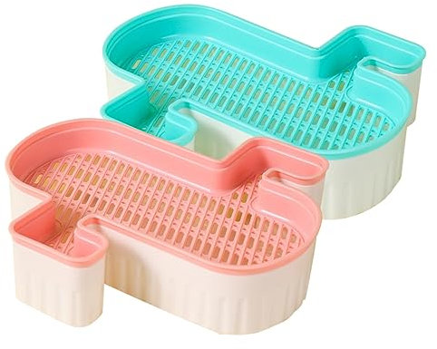BUGUUYO Hydroponische Katzengrasbox Pflanzkasten Für Haustiere Kunststoff 2 Stück Blau Rosa Erdloser Katzenminze Anzuchtbehälter Für Innen Und Außen Leicht Zu Reinigen