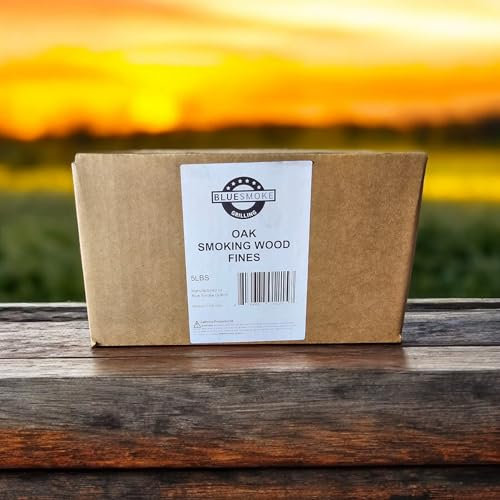 Blue Smoke Grilling Fines de bois de chêne pour fumeurs - Sciure de chêne pour fumeurs - 2,3 kg