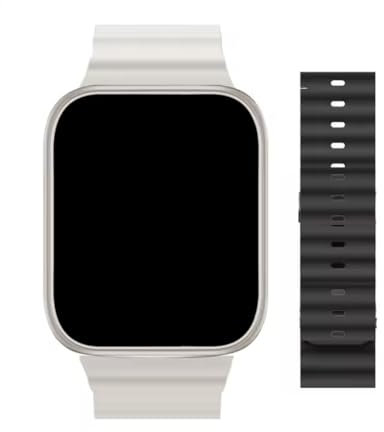 Generico Hello Watch 3 Plus 4GB AMOLED Smartwatch | Watch 9 Ultra | ChatGPT NFC Smartwatch for Men & Women with Black & White Strap