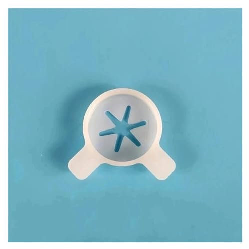 mhddhd 1 Couvercle de Moulage de Flocon de Neige Hexagonal, Capuchon de modélisation, Accessoire de Machine à crème glacée Molle en Forme de Flocon de Neige, diamètre intérieur de 29 mm