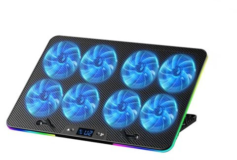 refrigerador para computadora portátil Soporte De Refrigeración Para Ordenador Portátil,Almohadilla De Refrigeración RGB Para Ordenador Portátil Con Soporte Para Teléfono Base Refrigeradora Portatil G