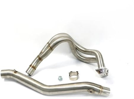 SHYYBD Pot D'échappement pour Moto pour K&awasaki pour Ninja 650 (2016, 2017, 2018 Et 2019), Collecteur Intermédiaire sans Collecteur Pot échappement