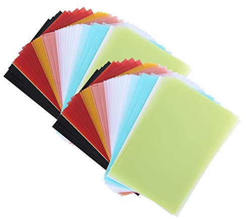 100 pcs Carbon -Transferpapier, durchscheinende professionelle Verfolgungspapier -Präge -Tinte zum Skizzieren der Zeichnungsanimation (Bunt)