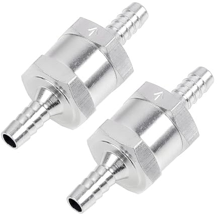 2 Stück Kraftstoff Rückschlagventil 8mm, Rückschlagventil Schlauch, für Benzin, Diesel, Pflanzenöl, Wasser, (8 Mm)