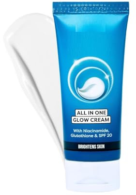 All In One Glow Cream – 50g | SPF 20 | Instantly Brightens Skin | Evens Skin Tone | Lightweight Daily Moisturizer