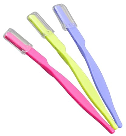 TOYZFRIENDY 3pezzi Rasoio Per Sopracciglia in Acciaio Inossidabile Rifinitore Portatile Per Sopracciglia Kit Strumenti Strumento Viaggio