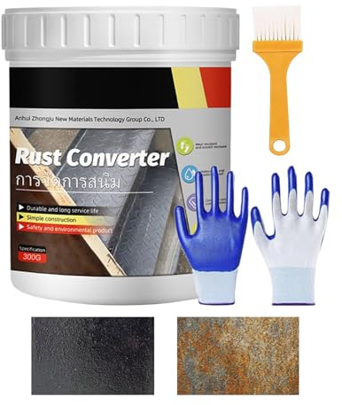 GkgWuxf Rust Converter for Metal - 300g Rust Converter Automotive - Protective Dissolver Primer Coating Automotive Vehicles Grills Boat Chassis Truck Bolts Car