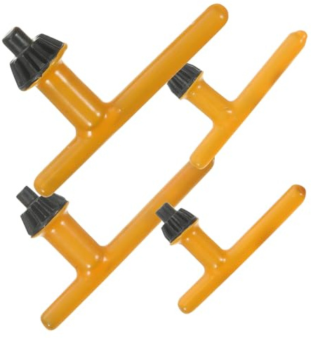 FUTUREORYY 4 pezzi Chiave Mandrino Trapano con Manico in Gomma Antiscivolo per Mandrino da Accessori Trapano Elettrico per Sostituzione Rapida e Uso Versatile