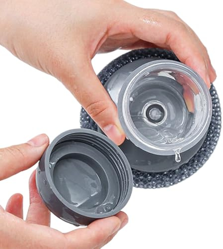 Dishwashing Brush for Kitchen Soap Dispenser Pans Scrubber