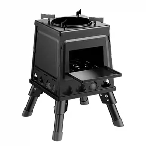 Camping Cook Stove Sauna Stoves Comes with a Storage Bag Wood Stove for Outdoor Cooking Camping Suitable for Winter Camping Cooking Fishing and Backpacking(Small)
