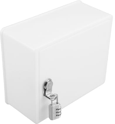 ROMISBABA Cassetta Postale Sospesa Compatta da Parete Serratura a Combinazione, Contenitore per Lettere e Piccoli Pacchi Resistente alle Intemperie, Organizer per Posta Esterno per Casa e